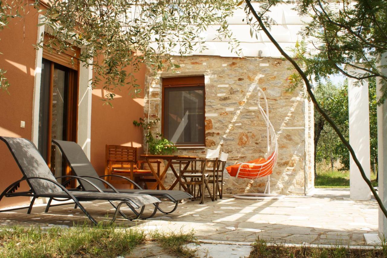 Elea Stone Houses In Organic Quiet Olive Grove, Prinos, Thassos Eksteriør billede