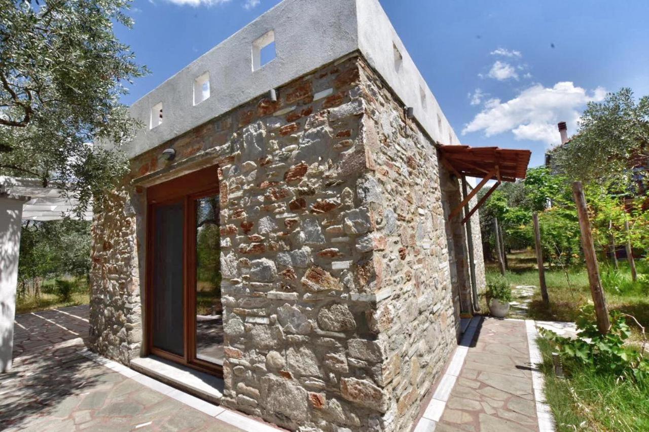 Elea Stone Houses In Organic Quiet Olive Grove, Prinos, Thassos Eksteriør billede