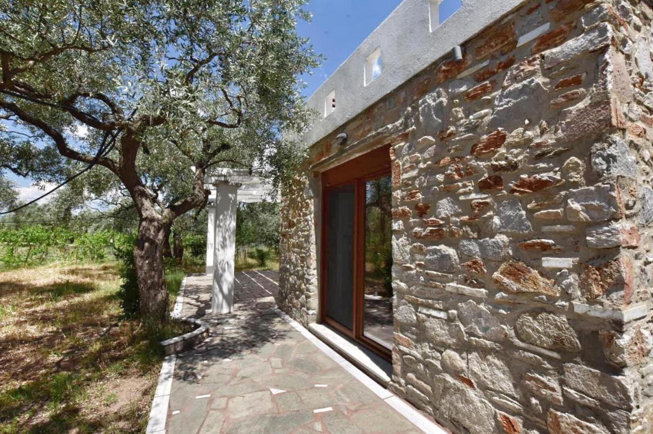 Elea Stone Houses In Organic Quiet Olive Grove, Prinos, Thassos Eksteriør billede