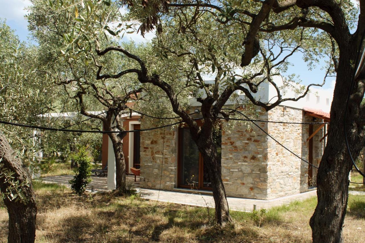 Elea Stone Houses In Organic Quiet Olive Grove, Prinos, Thassos Eksteriør billede
